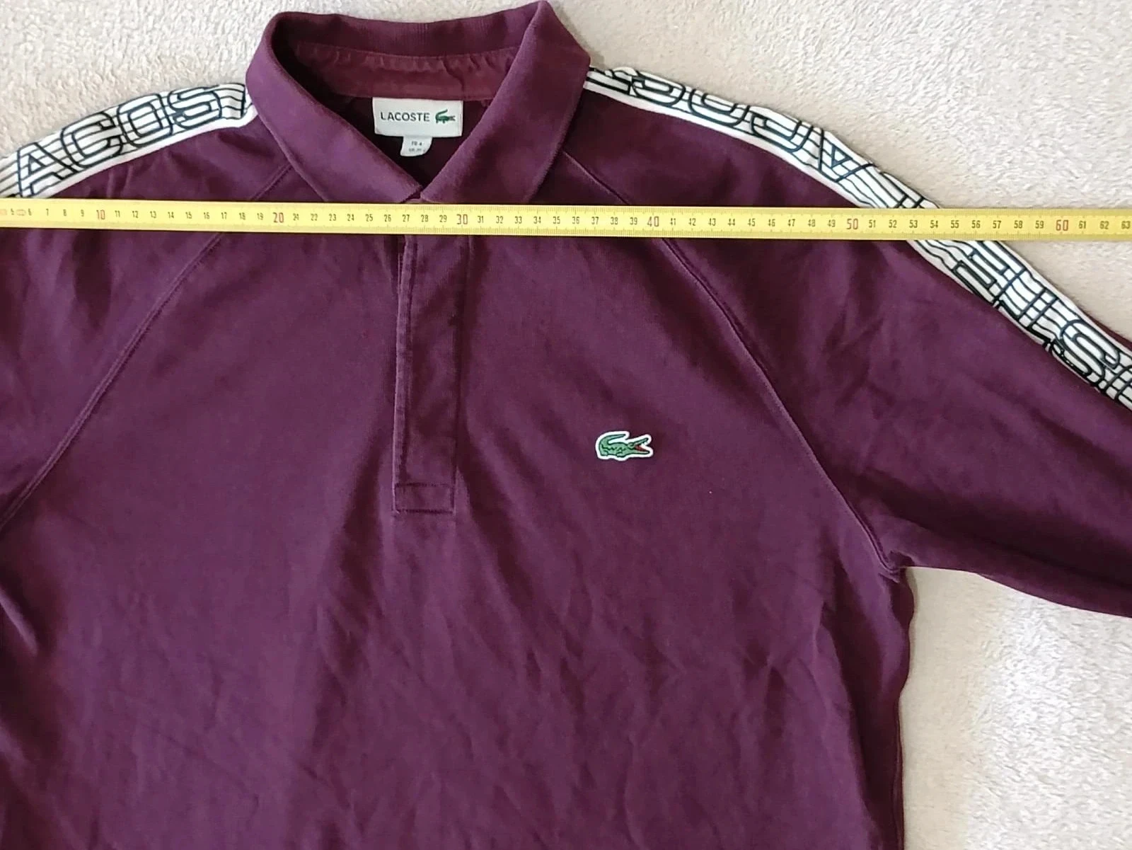 Polo Lacoste mangas largas burdeos Talla 4 – photo 16